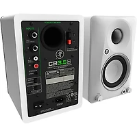 Mackie CR3.5BT-LTD-WHT 3.5" Limited-Edition White Powered Studio Monitors With Tone Control and Bluetooth (Pair)