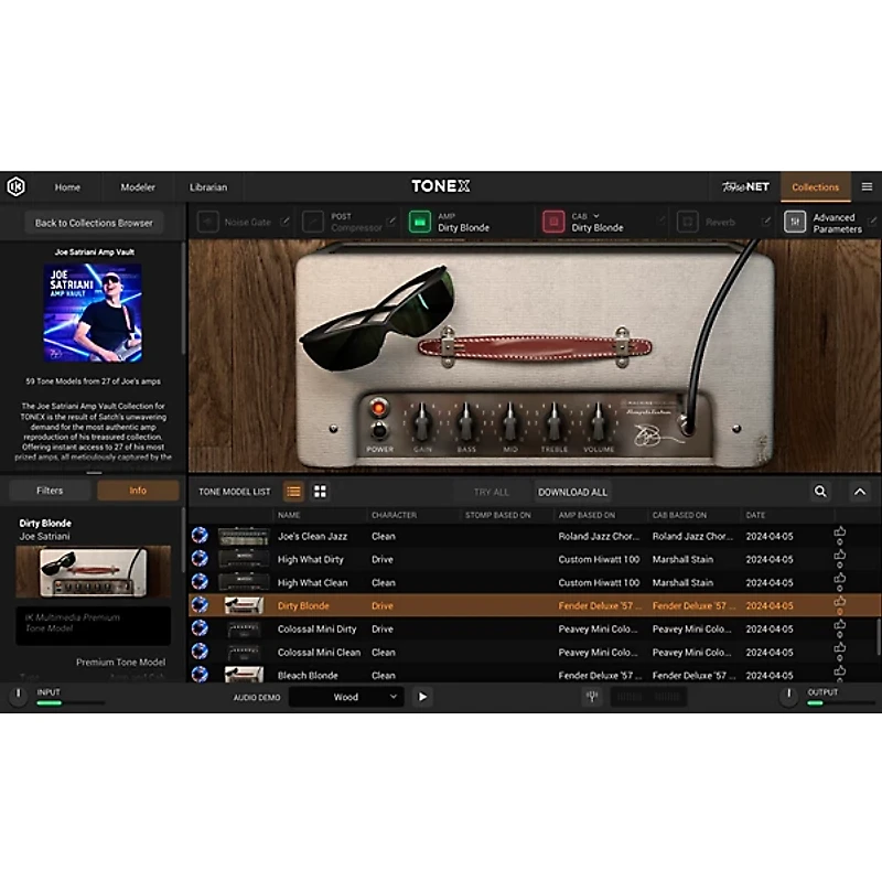 IK Multimedia TONEX Joe Satriani Amp Vault Plug-in