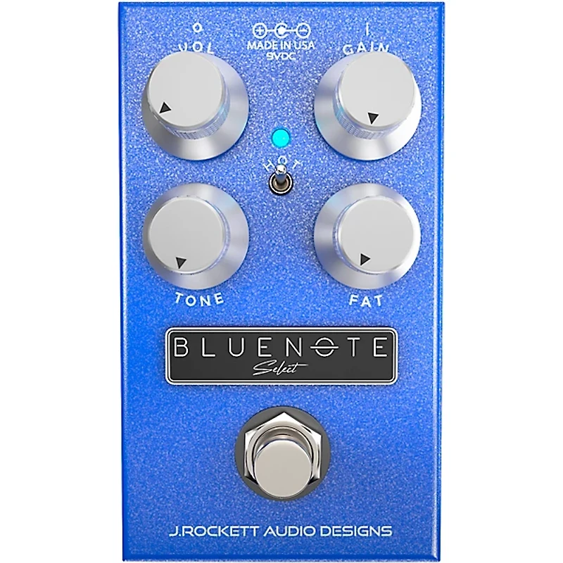 J. Rockett Audio Designs Blue Note Select Overdrive Effects Pedal Blue
