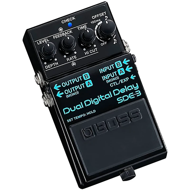 BOSS SDE-3 Dual Digital Delay Effects Pedal Black