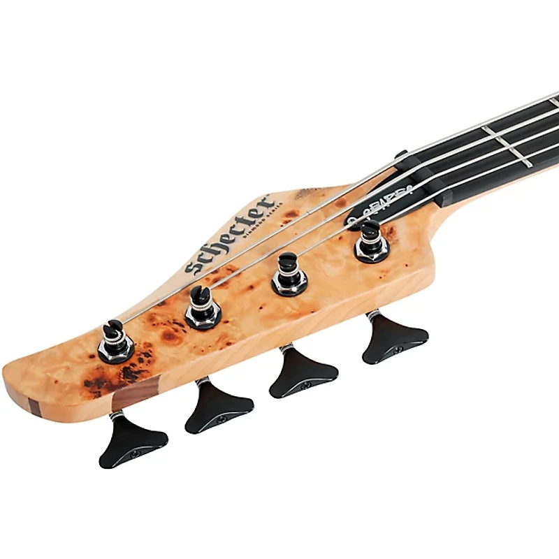 Schecter Guitar Research Reaper-4 Left-Handed Electric Bass Guitar Natural Satin