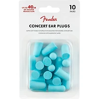 Fender Concert Ear Plugs 10-Pairs Daphne Blue