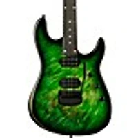 Ernie Ball Music Man Cutlass HH Trem 6-String Jason Richardson Burl Top Electric Guitar - Kokiri Forest