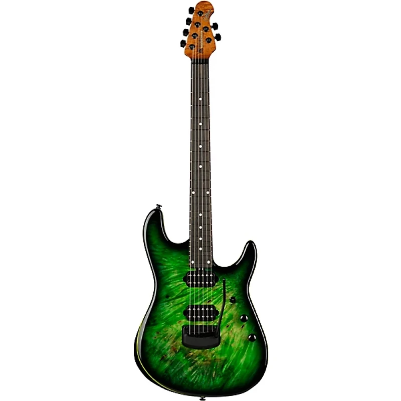 Ernie Ball Music Man Cutlass HH Trem 6-String Jason Richardson Burl Top Electric Guitar - Kokiri Forest
