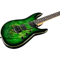 Ernie Ball Music Man Cutlass HH Trem 6-String Jason Richardson Burl Top Electric Guitar - Kokiri Forest