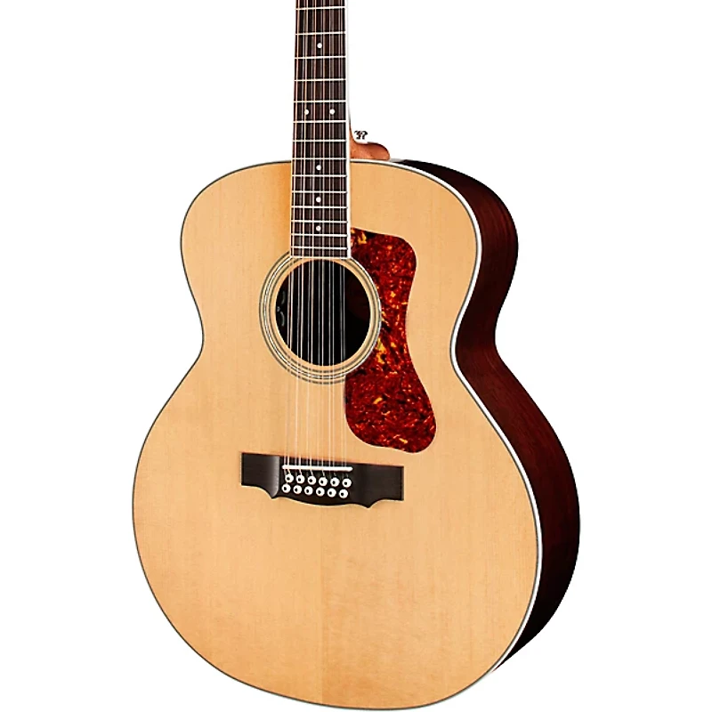Guild F-2512E Deluxe Rosewood Westerly Collection Jumbo 12-String Acoustic-Electric Guitar Natural