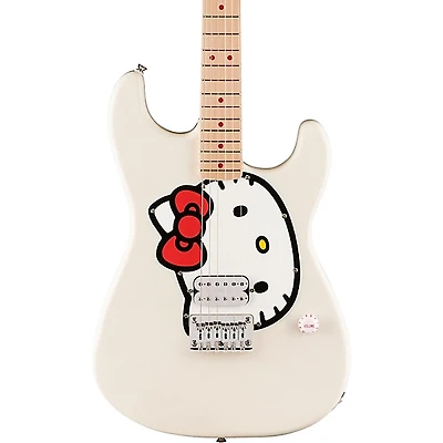 Squier x Hello Kitty Stratocaster Electric Guitar - White