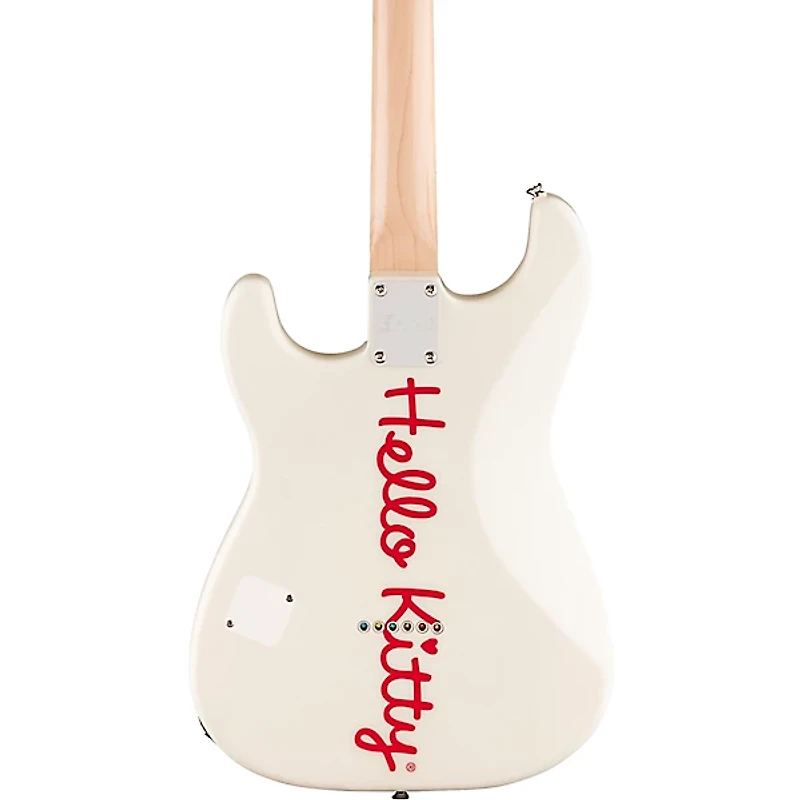 Squier x Hello Kitty Stratocaster Electric Guitar - White
