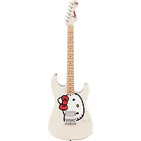 Squier x Hello Kitty Stratocaster Electric Guitar - White