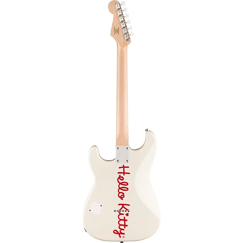 Squier x Hello Kitty Stratocaster Electric Guitar - White