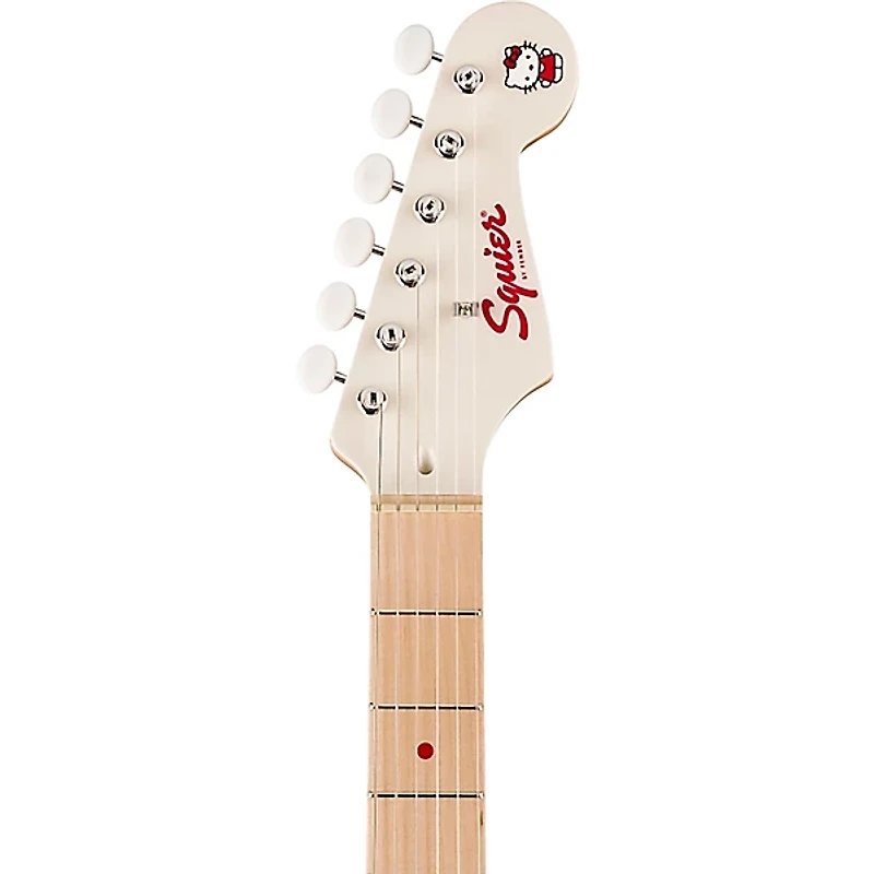Squier x Hello Kitty Stratocaster Electric Guitar - White