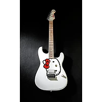 Squier x Hello Kitty Stratocaster Electric Guitar - White