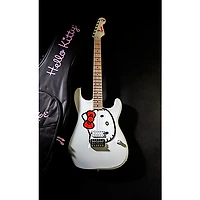 Squier x Hello Kitty Stratocaster Electric Guitar - White