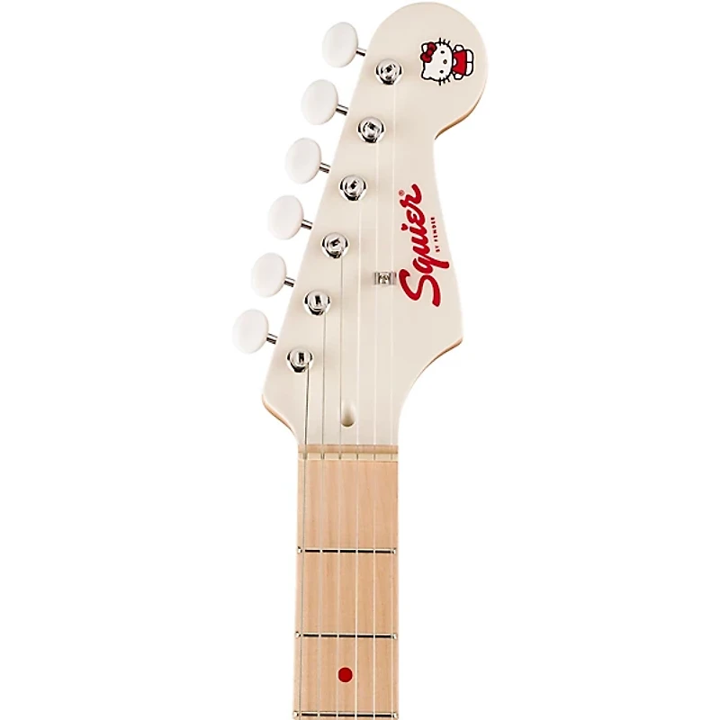 Squier x Hello Kitty Stratocaster Electric Guitar - White