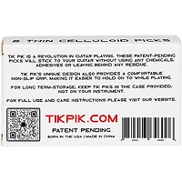 TIK PIK Celluloid Guitar Picks with Case
