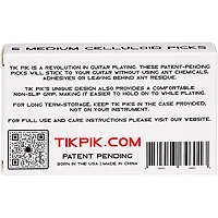 TIK PIK Celluloid Guitar Picks with Case