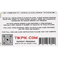 TIK PIK Celluloid Guitar Picks with Case
