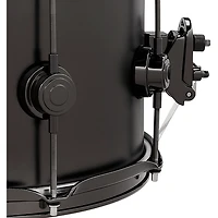 DW Collector's Series Satin Black Over Brass Snare Drum With Black Nickel Hardware