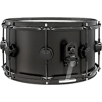 DW Collector's Series Satin Black Over Brass Snare Drum With Black Nickel Hardware