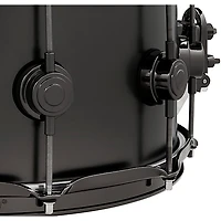 DW Collector's Series Satin Black Over Brass Snare Drum With Black Nickel Hardware