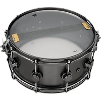 DW Collector's Series Satin Black Over Brass Snare Drum With Black Nickel Hardware