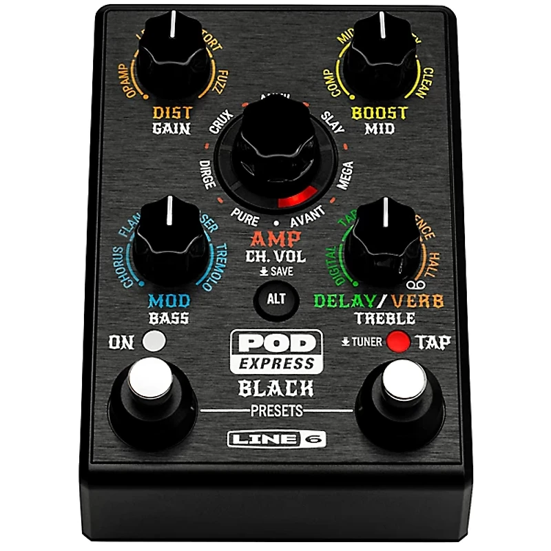 Line 6 POD Express Black Guitar Effects Pedal