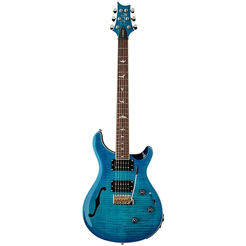 PRS SE Custom 24 Semi-Hollow Piezo Electric Guitar Lake Blue
