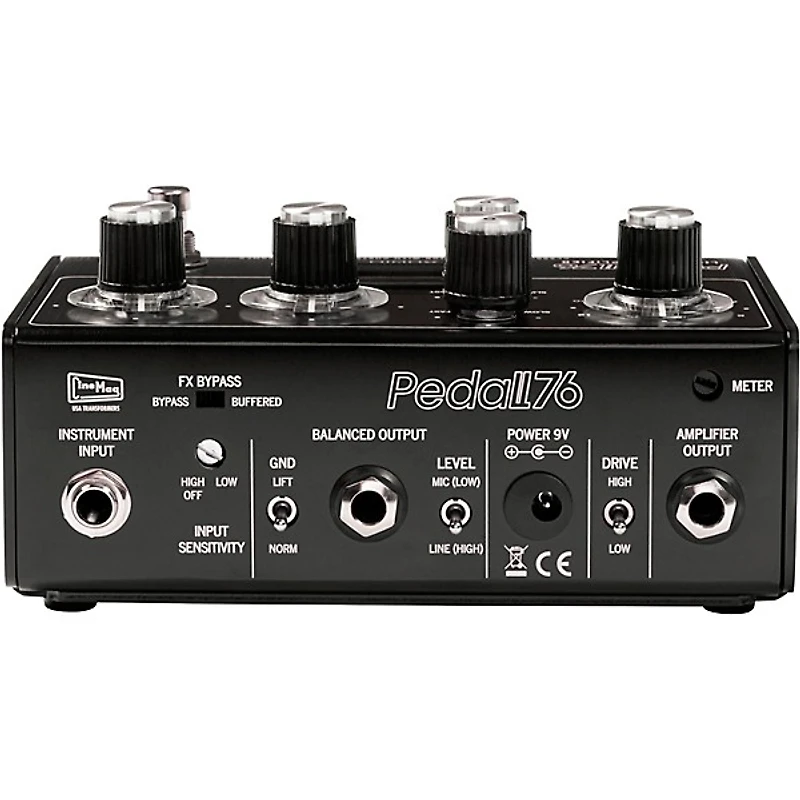 Warm Audio Pedal76 All-Analog Transformer-Balanced FET Compressor Effects Pedal Brushed Carbon