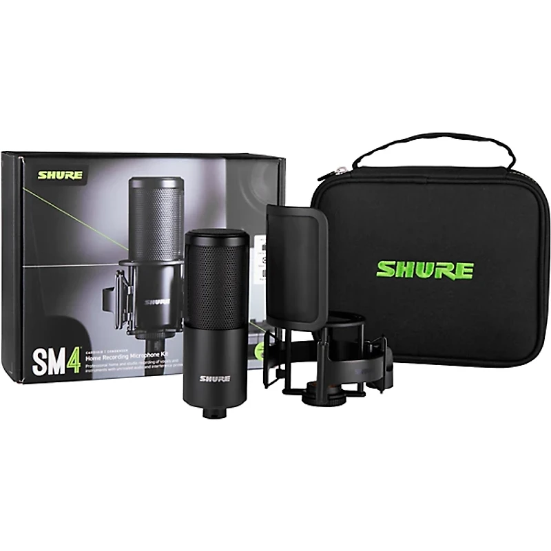 Shure SM4 Dual-Diaphragm Condenser Home Recording Microphone Kit