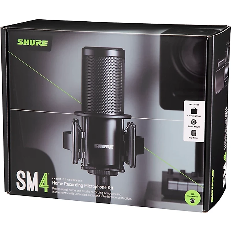 Shure SM4 Dual-Diaphragm Condenser Home Recording Microphone Kit
