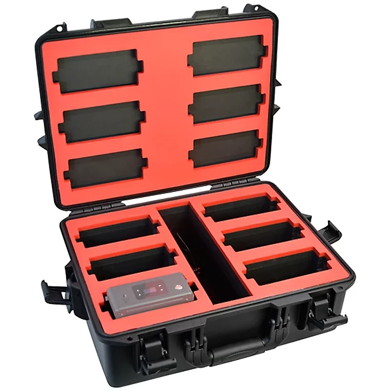 JMAZ Lighting MAD PAR 4IP of Battery-Powered Uplights 6-Pack With Molded Case