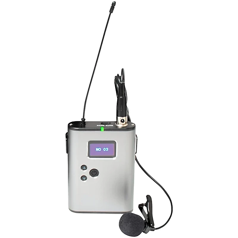 VocoPro Benchmark-LAV: True diversity PLL wireless bodypack system with lavalier mic