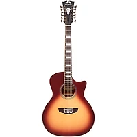 D'Angelico Premier Fulton 12-String Grand Auditorium Acoustic-Electric Guitar Iced Tea Burst
