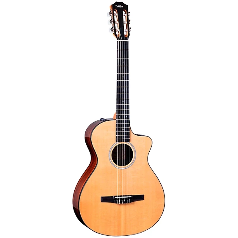 Taylor 212ce-N Plus Grand Concert Nylon-String Acoustic-Electric Guitar Natural