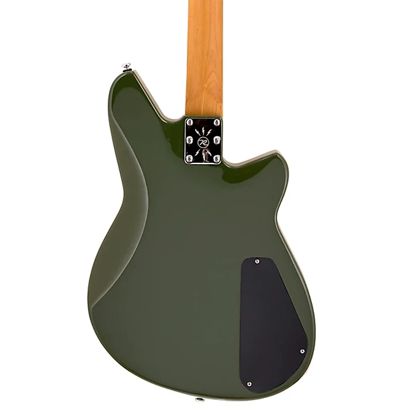 Reverend Descent RA Left-Handed Baritone Electric Guitar Army Green