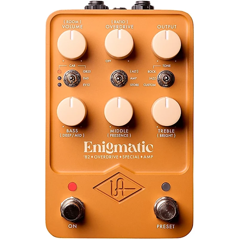 Universal Audio UAFX Enigmatic '82 Overdrive Special Amp Effects Pedal - Tan