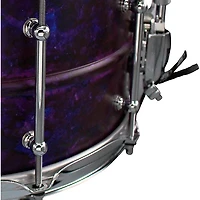 Pork Pie Seamless Aluminum Snare Drum With Purple Ink Finish - 14 x 6.5 in.