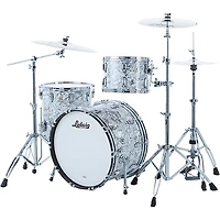 Ludwig Classic Maple 3-Piece Fab Shell Pack With 22" Bass Drum White Mosaic
