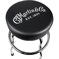 Martin Chrome Base Barstool With Logo