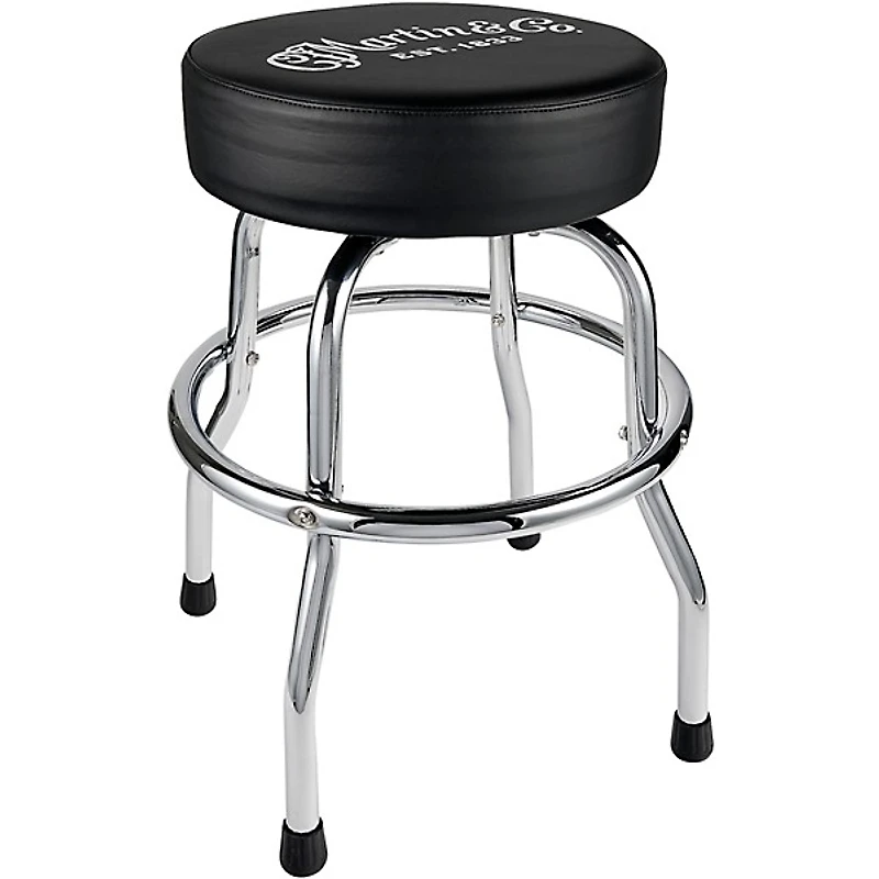 Martin Chrome Base Barstool With Logo