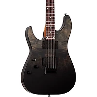 Schecter Guitar Research C-1 Standard Left-Handed Electric Guitar Black Fade Burst Burl
