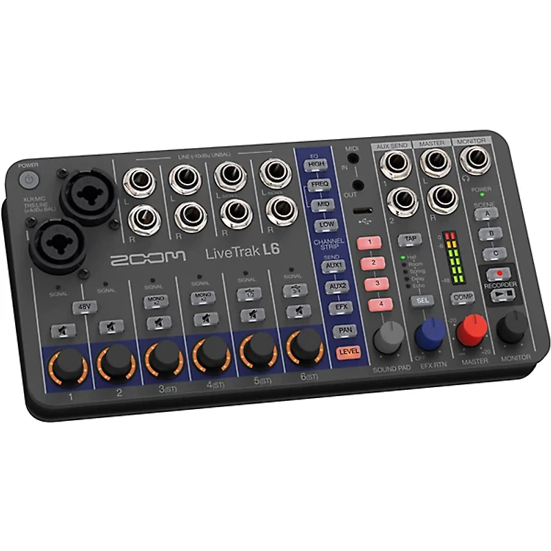 Zoom LiveTrak L-6 10-Channel Mixer & Recorder