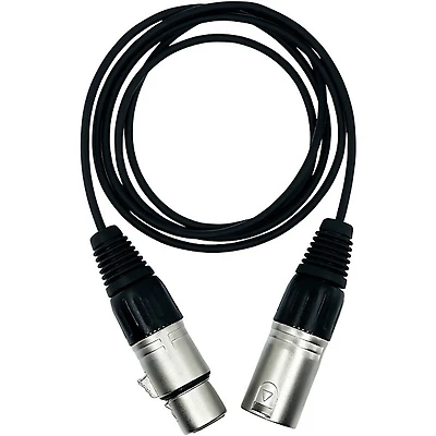 Point Source Audio Extender Cable With 4-Pin Male Mono XLR to 4-Pin Female Mono XLR, 4'