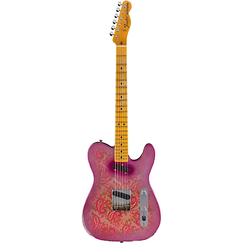 Fender Custom Shop Double Vision Telecaster Electric Guitar Masterbuilt by Todd Krause Pink Paisley