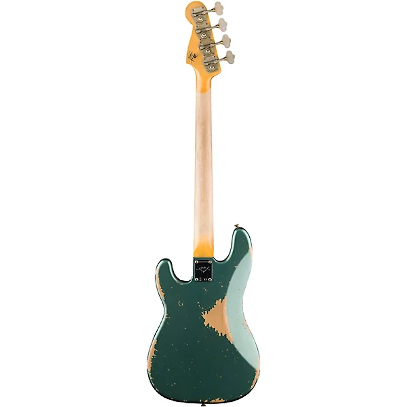 Fender Custom Shop Limited Edition '66 Precision Bass Heavy Relic Aged Sherwood Green Metallic