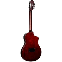 Ortega TourPlayer Standard Left-Handed Nylon-String Acoustic-Electric Guitar Natural
