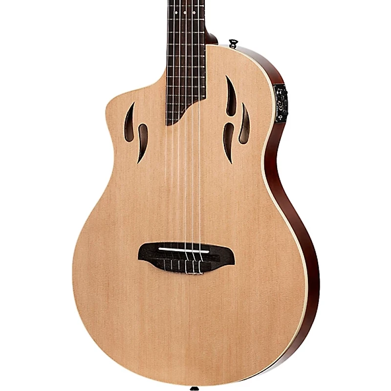Ortega TourPlayer Standard Left-Handed Nylon-String Acoustic-Electric Guitar Natural