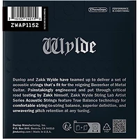 Dunlop Zakk Wylde String Lab Phosphor Bronze Acoustic Guitar Strings