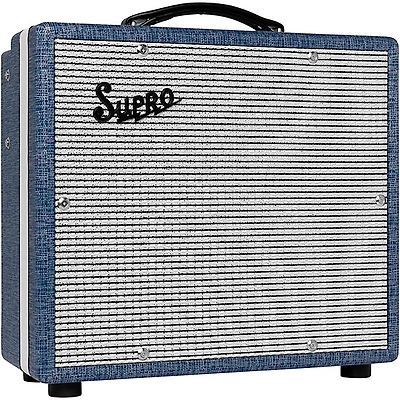 Supro Montauk 15W 1x10 Tube Guitar Combo Amp Blue Rhino Hyde