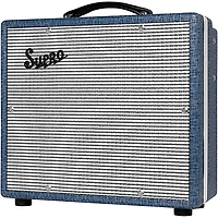Supro Montauk 15W 1x10 Tube Guitar Combo Amp Blue Rhino Hyde
